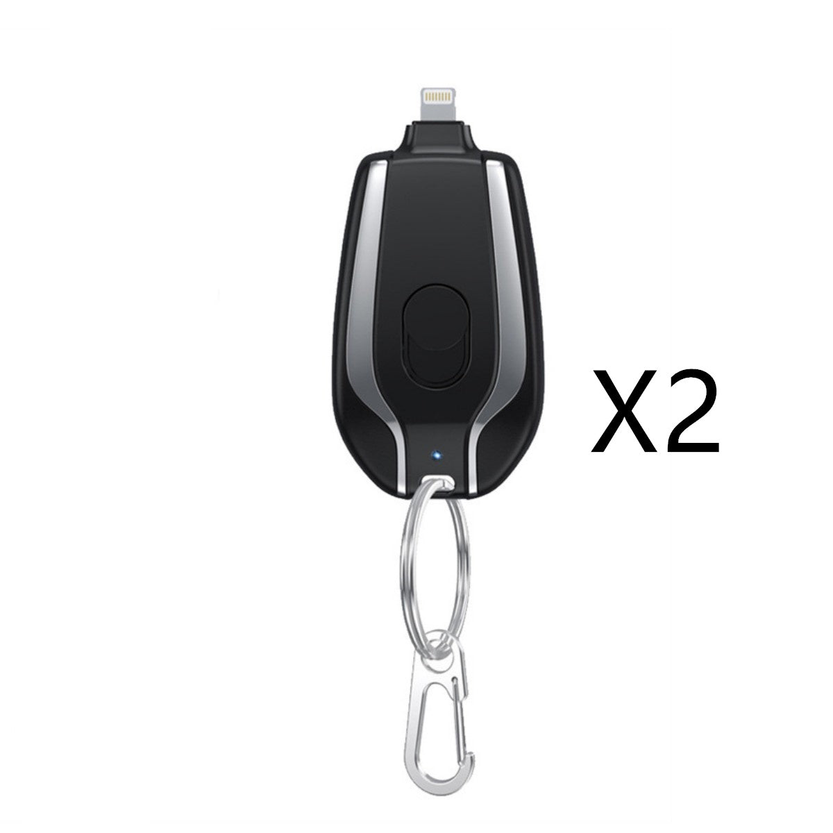 Mini Keychain Power Bank | 1500mAh Emergency Charger with Type-C