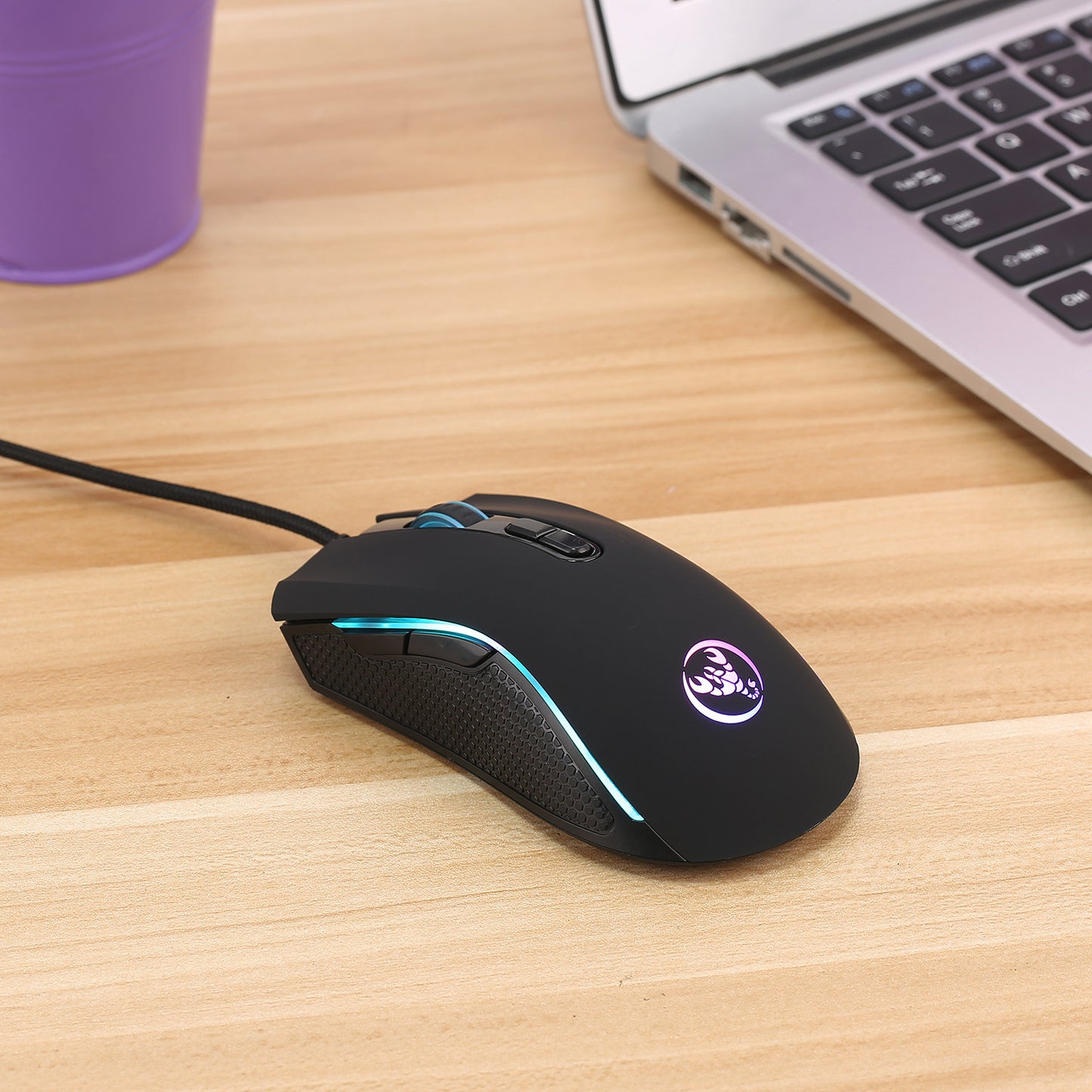 Compact Gaming Keyboard | RGB Backlit, Wired USB, Multimedia Support
