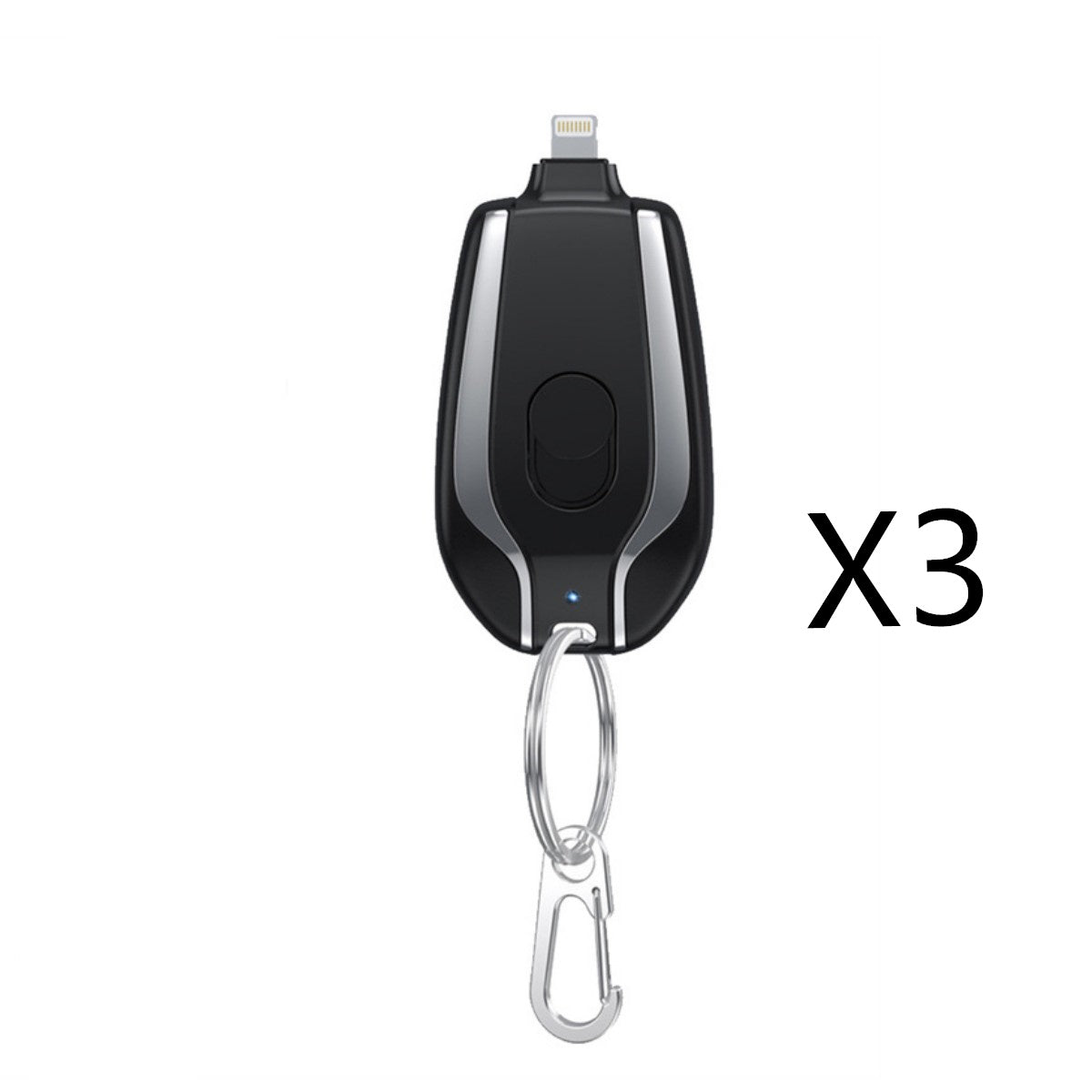 Mini Keychain Power Bank | 1500mAh Emergency Charger with Type-C