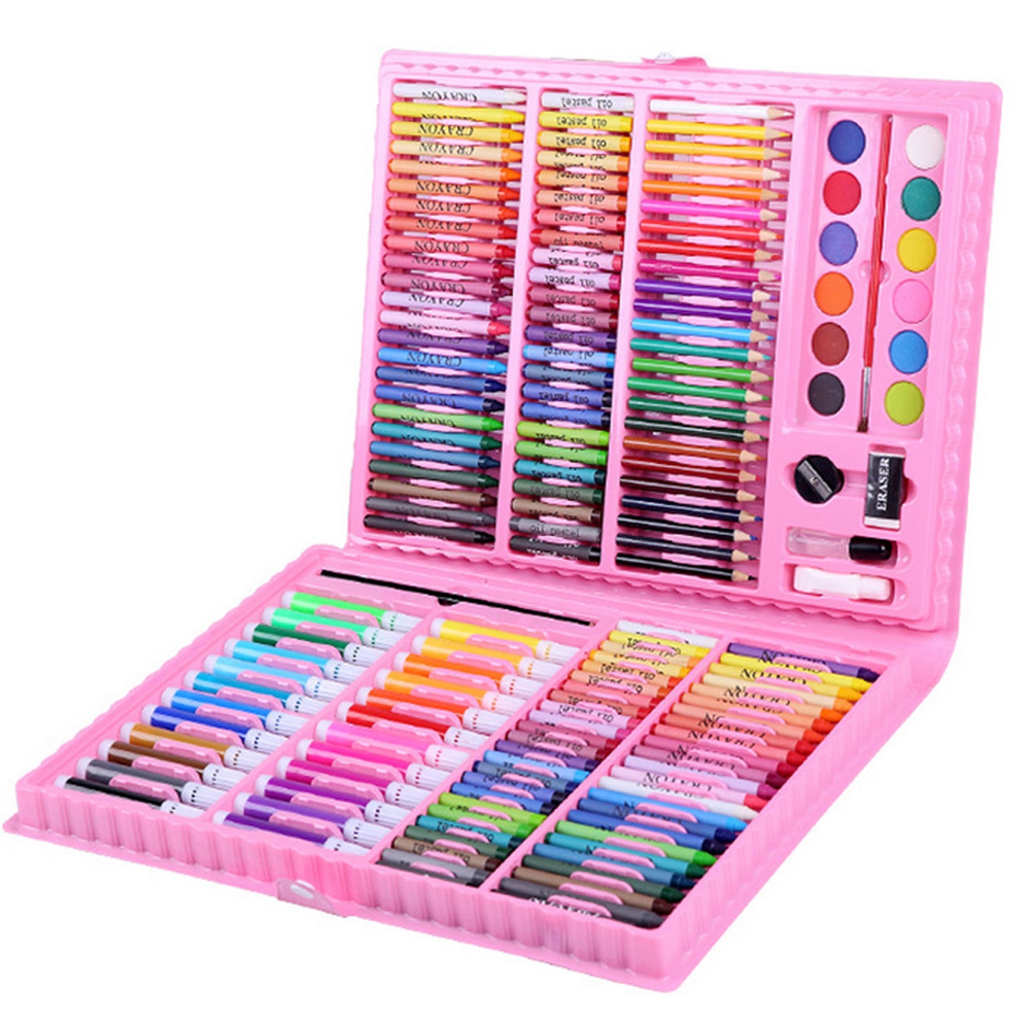 Painting & Drawing Kit – Watercolors, Oil Pastels, Brushes, School Supplies