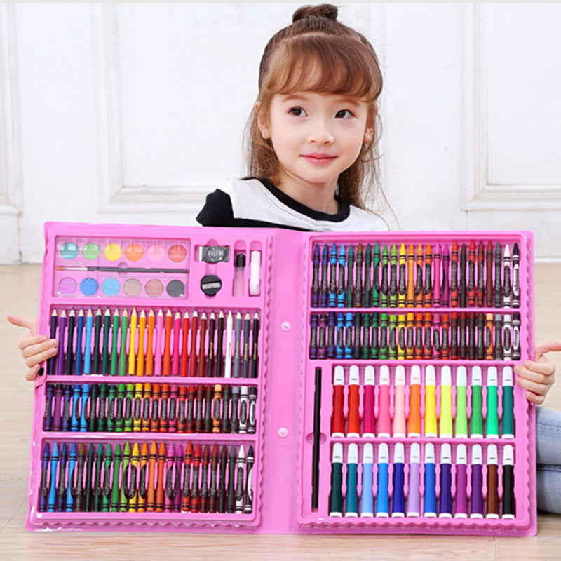 Painting & Drawing Kit – Watercolors, Oil Pastels, Brushes, School Supplies