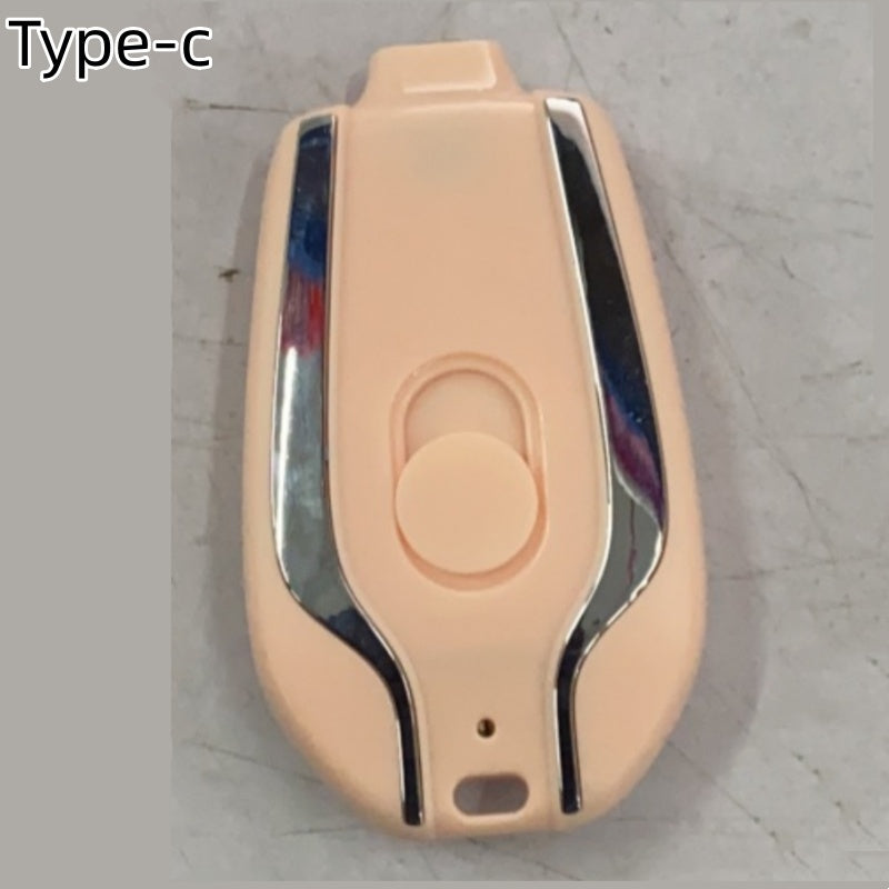 Mini Keychain Power Bank | 1500mAh Emergency Charger with Type-C