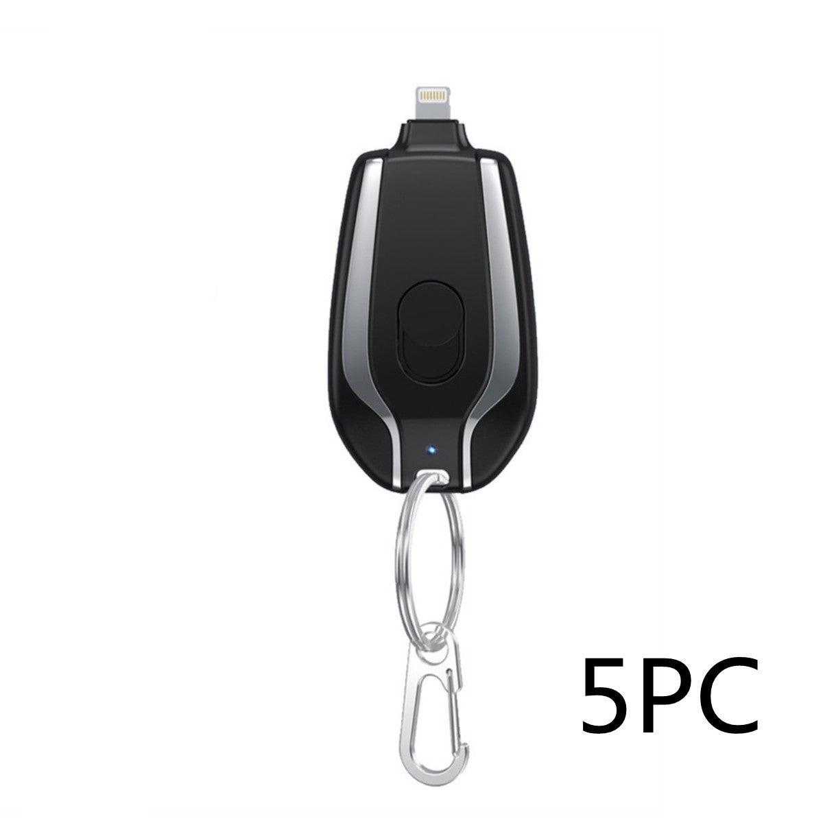 Mini Keychain Power Bank | 1500mAh Emergency Charger with Type-C